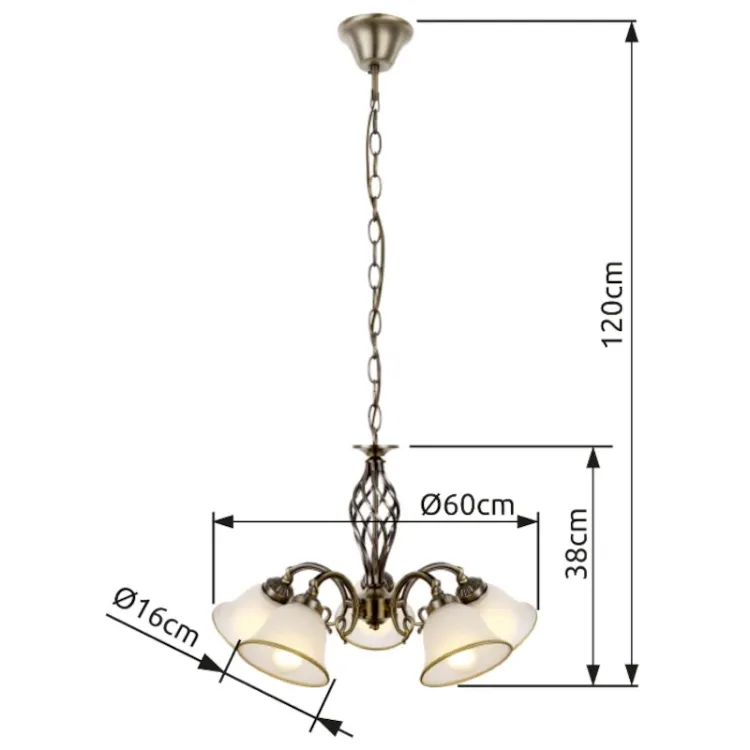 Alles GLOBO viseća svjetiljka ODIN 60208-5