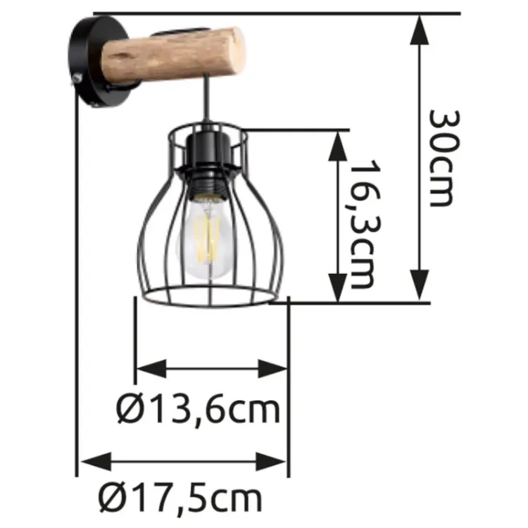 Alles GLOBO zidna svjetiljka MINA 15326NW