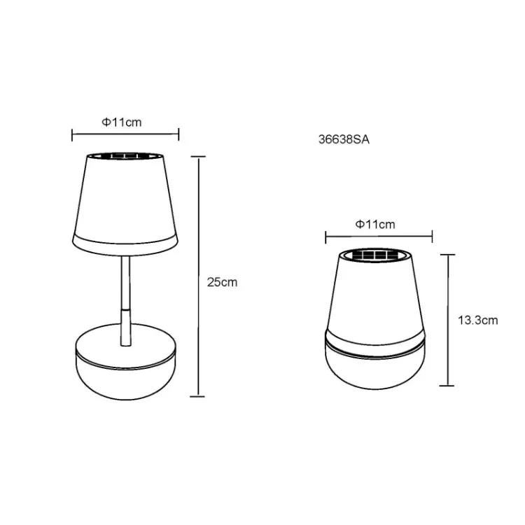 Alles GLOBO LED stolna solarna svjetiljka 36638SA