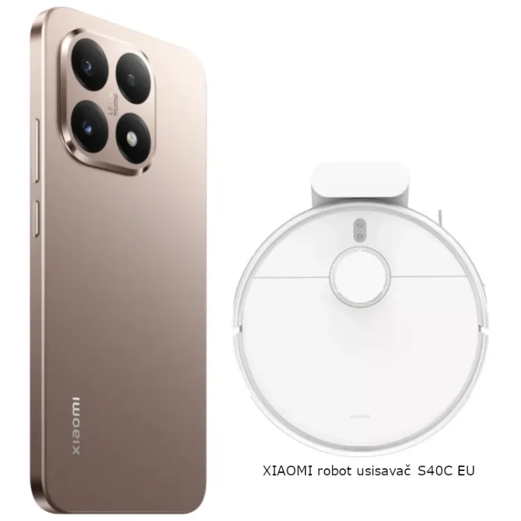 Alles XIAOMI mobilni telefoni 15T 12/512GB ZLATNI + XIAOMI robot usisavač S40C EU