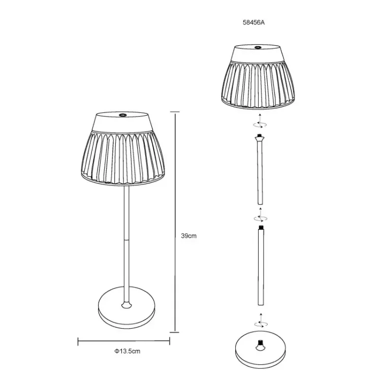 Alles GLOBO LED stolna svjetiljka LORA 58456A