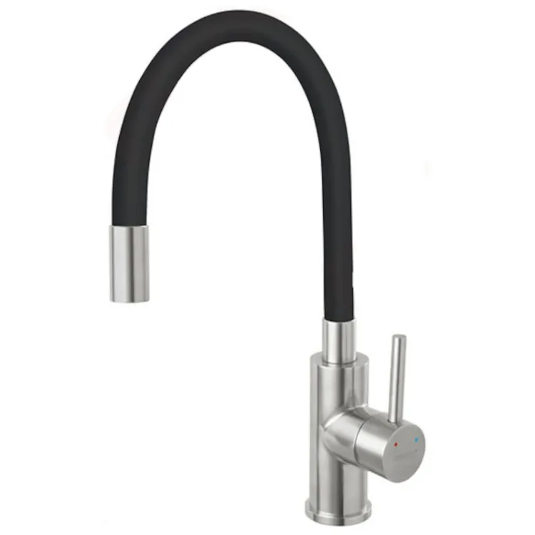 Alles FERRO slavina ZUMBA FLEXY INOX / CRNA BRUŠENA