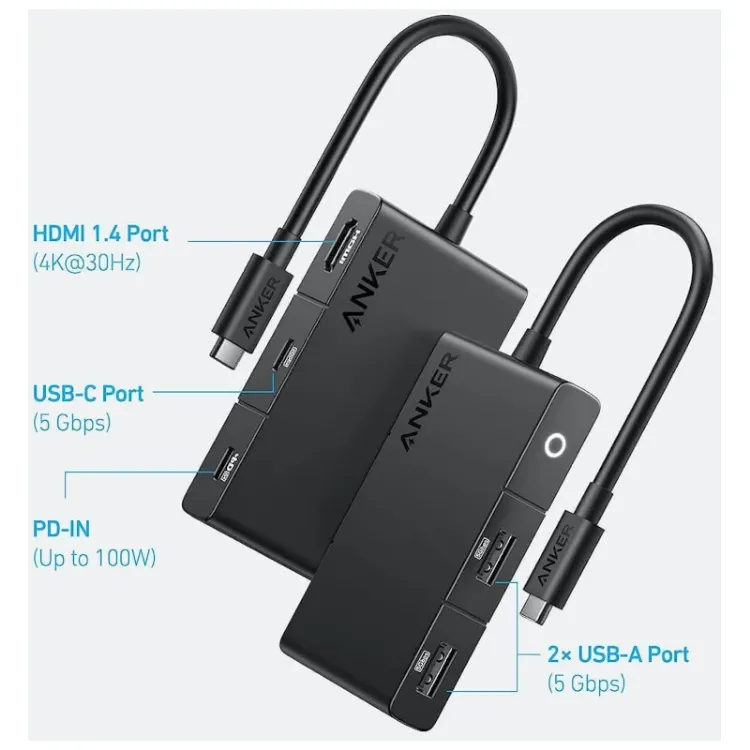 Alles ANKER USB-C hub 332 5u1