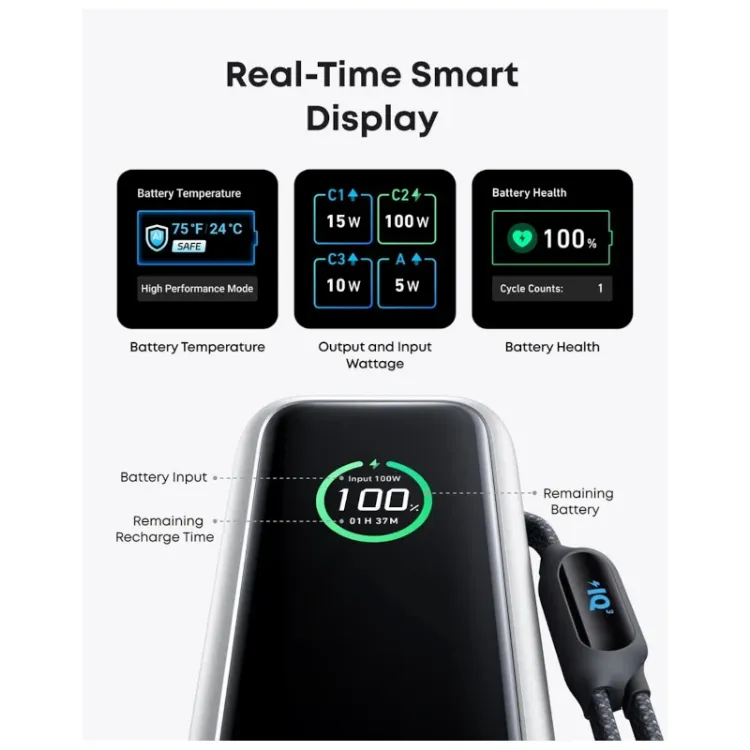 Alles ANKER power bank 25000 Mah 165W srebrni