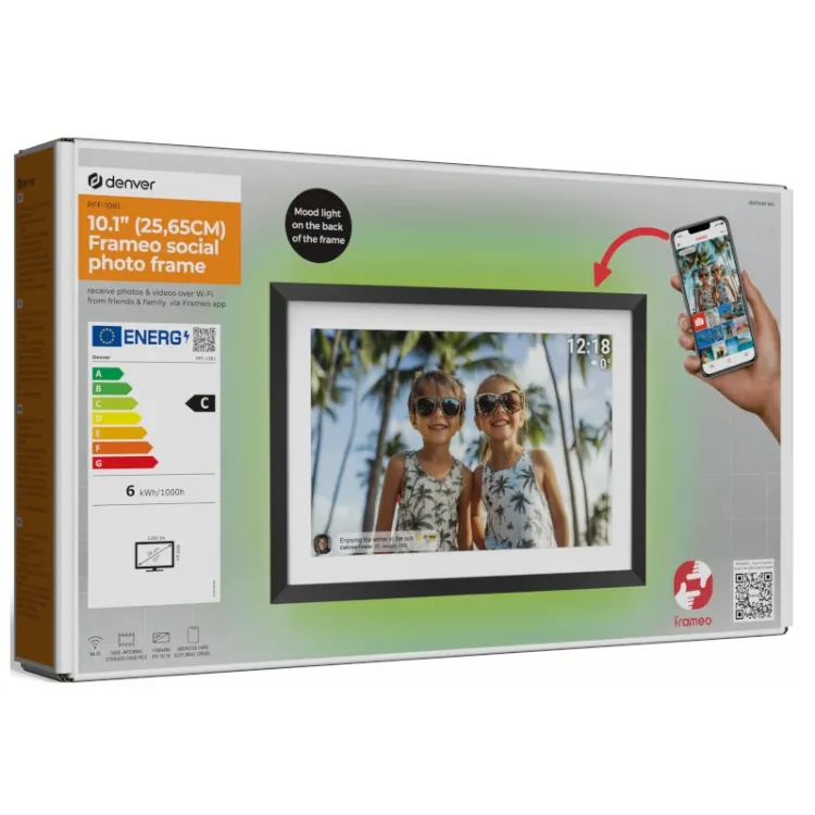 Alles DENVER okvir digitalni PFF-1081 CRNI