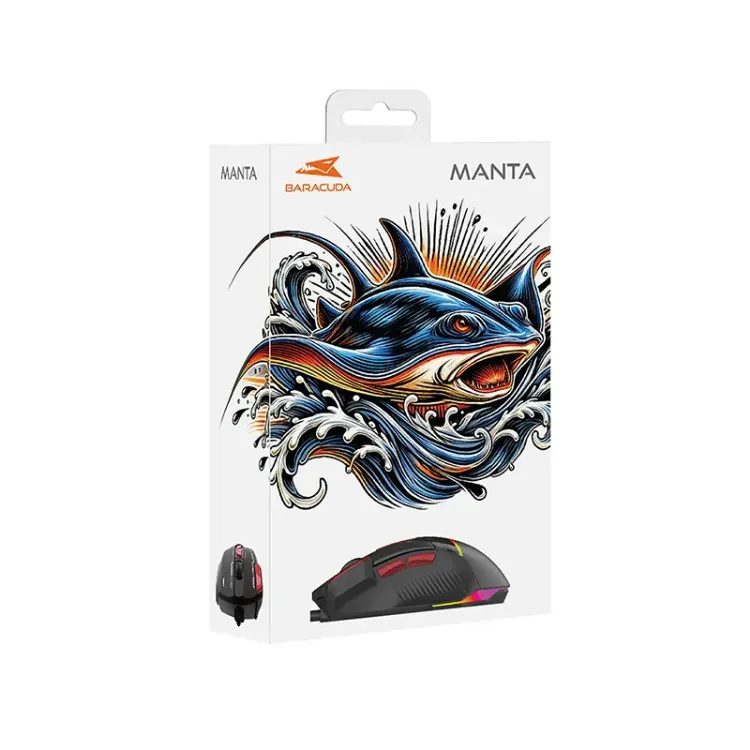 Alles BARACUDA miš gaming Manta BGM-041 crni