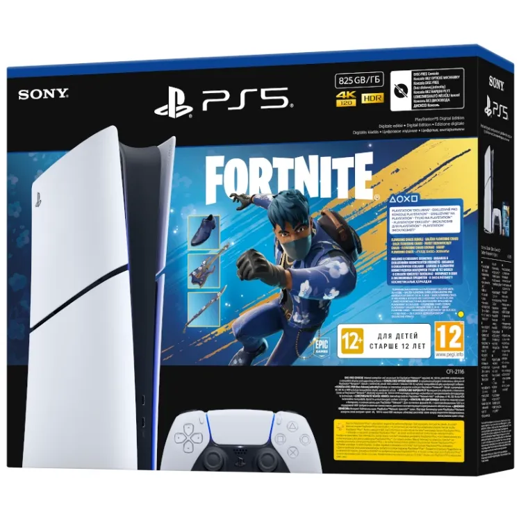 Alles PLAYSTATION 5 Slim Digital Edition E chassis + Fortnite Flowering Chaos VCH