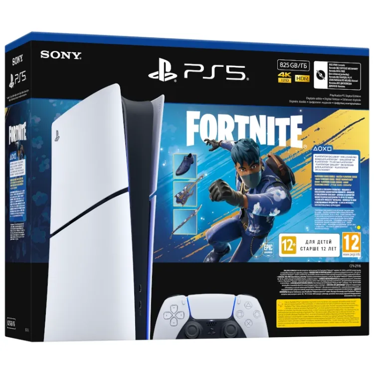 Alles PLAYSTATION 5 Slim Digital Edition E chassis + Fortnite Flowering Chaos VCH