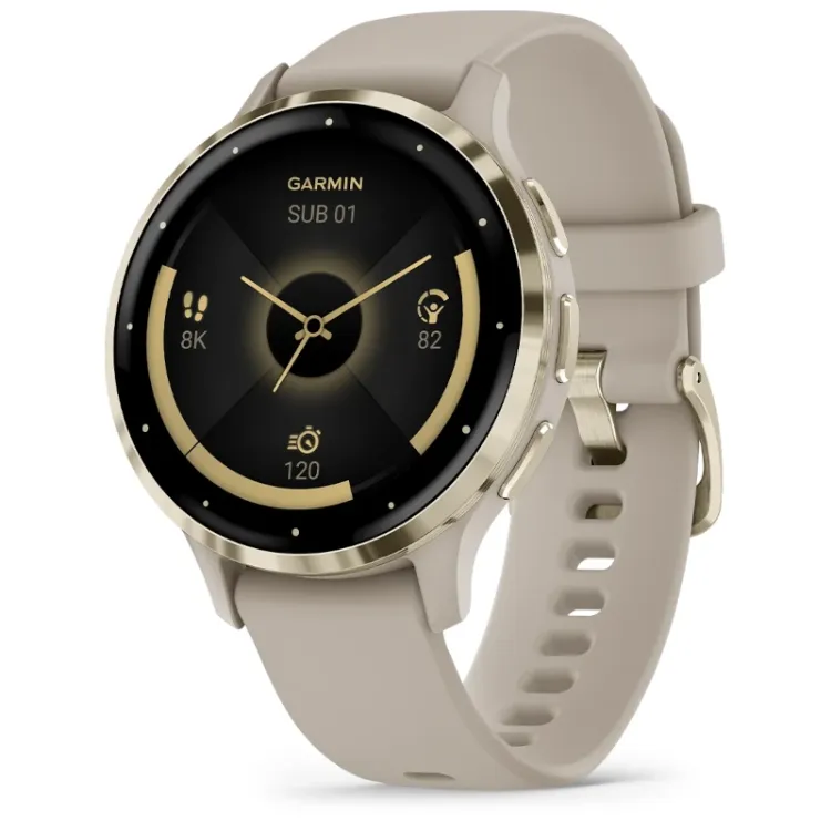 Alles GARMIN pametni sat VENU 3S FRENCH GRAY SOFT GOLD