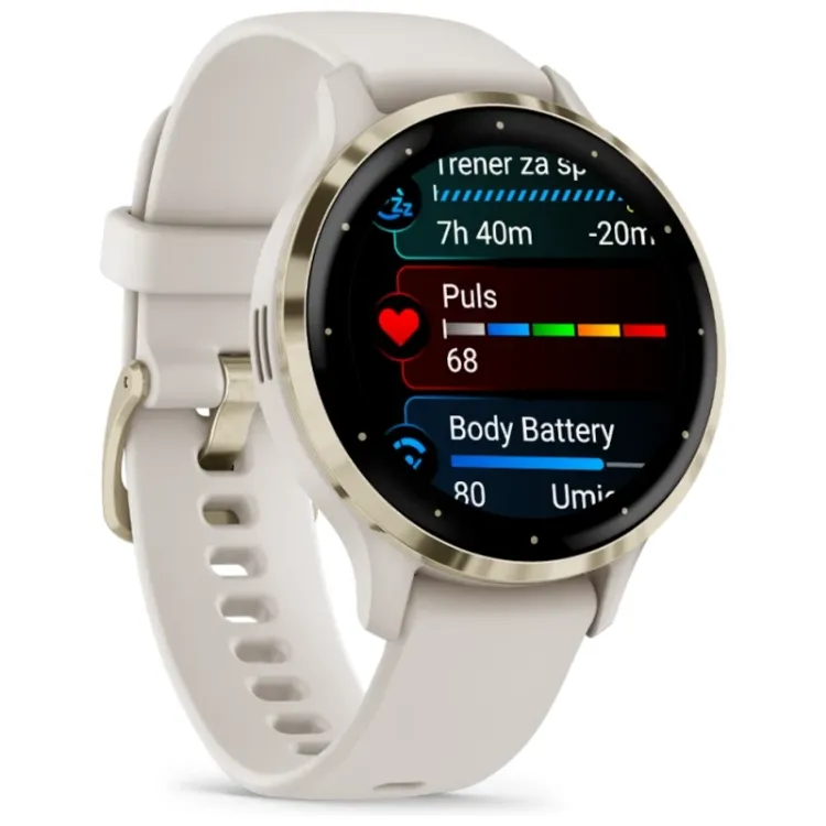 Alles GARMIN pametni sat VENU 3S IVORY SOFT GOLD