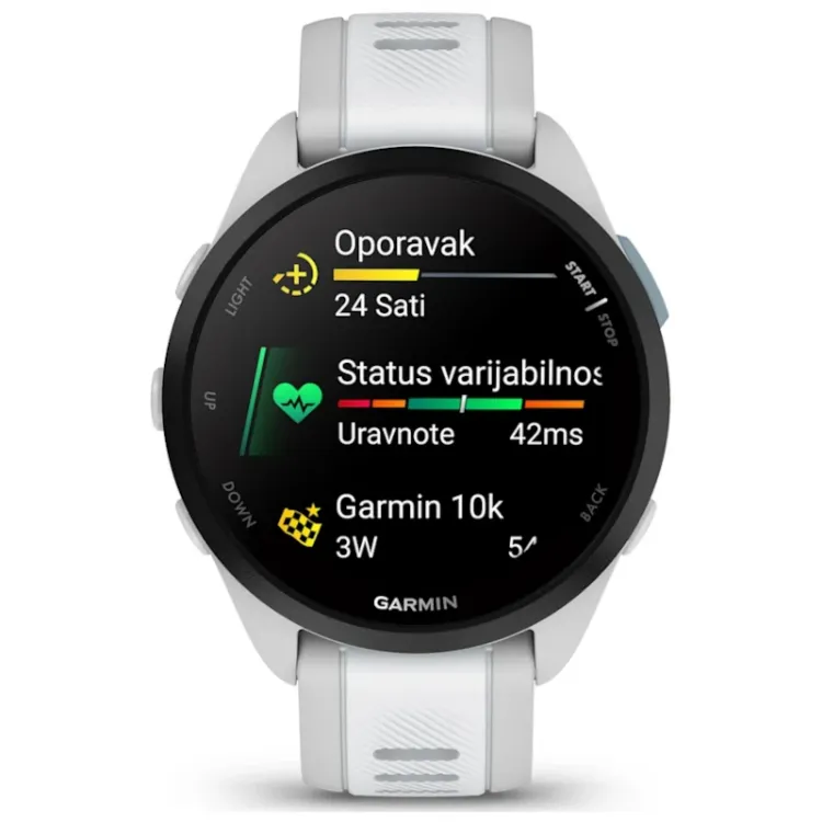 Alles GARMIN pametni sat FORERUNNER 165 Mist Gray Whitestone