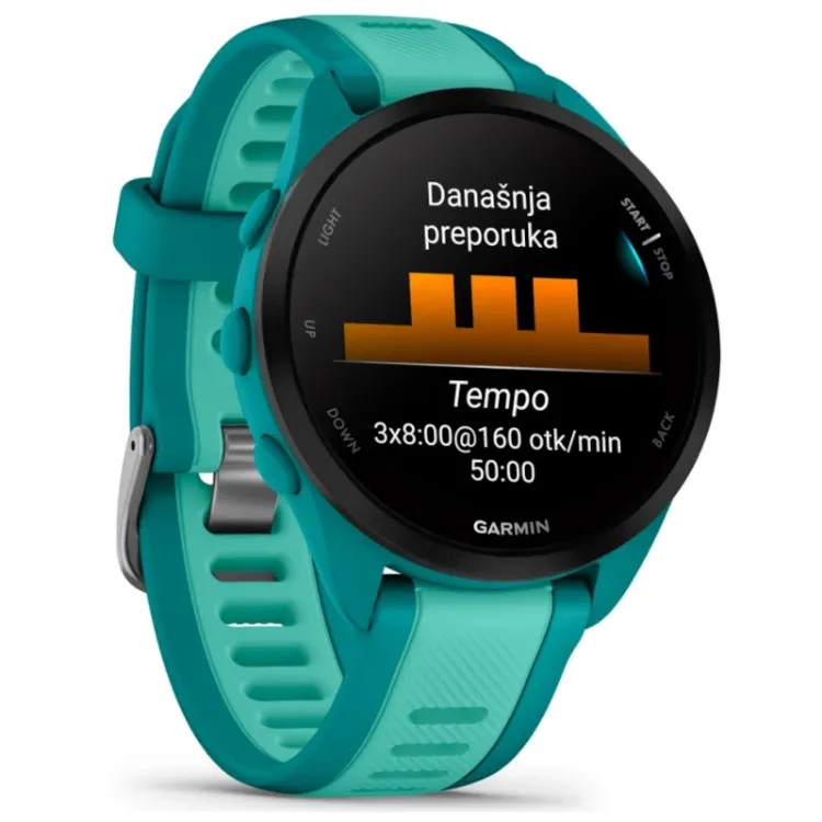Alles GARMIN pametni sat FORERUNNER 165 Music Turquoise Aqua