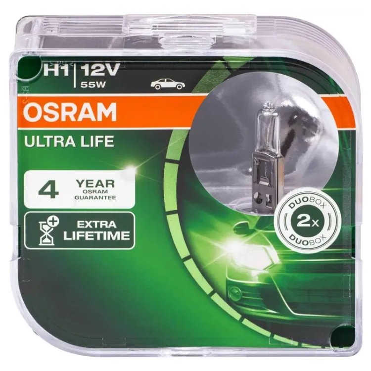 Alles OSRAM auto žarulja Ultra Life H1 12V 12V 55W Duobox