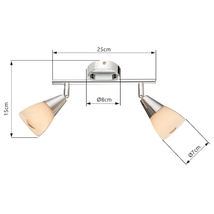 Alles GLOBO stropna svjetiljka TADEUS 54919-2