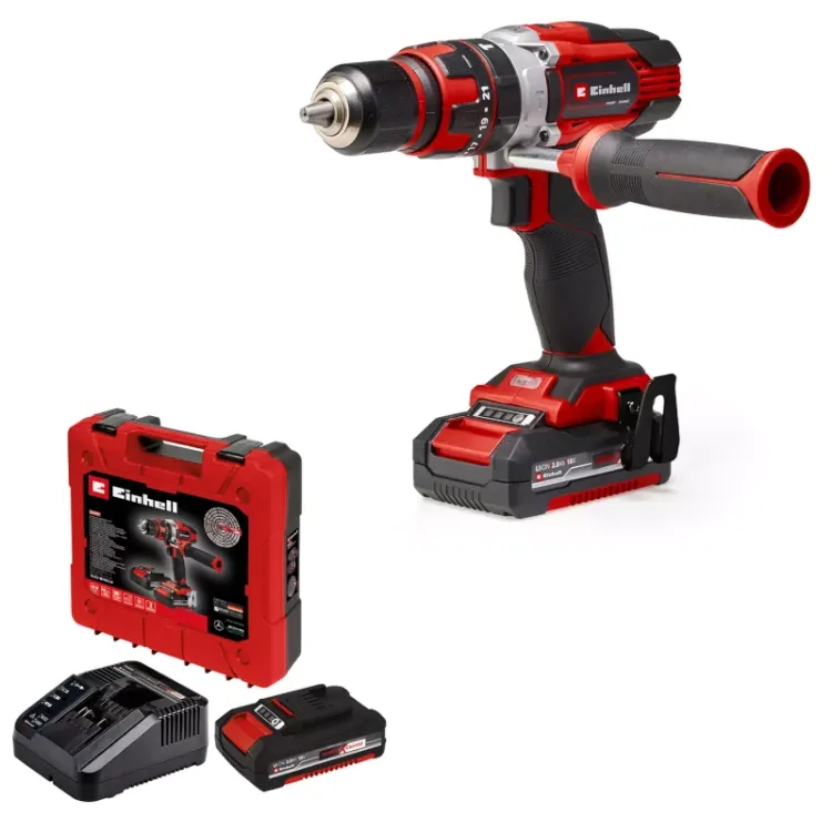 alles EINHELL bušilica akumulatorska udarna TE-CD 18/48 Li-i (2x2,0Ah)