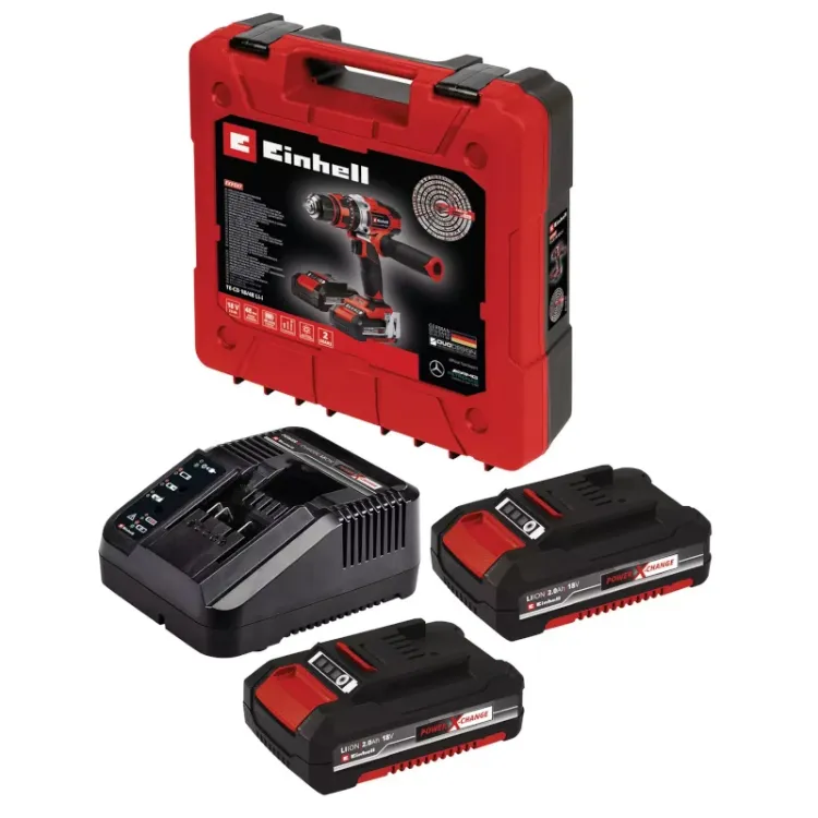 Alles EINHELL bušilica akumulatorska udarna TE-CD 18/48 Li-i (2x2,0Ah)