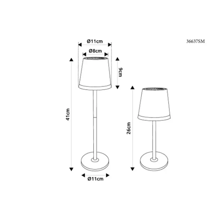 Alles GLOBO LED stolna solarna svjetiljka 36637SM