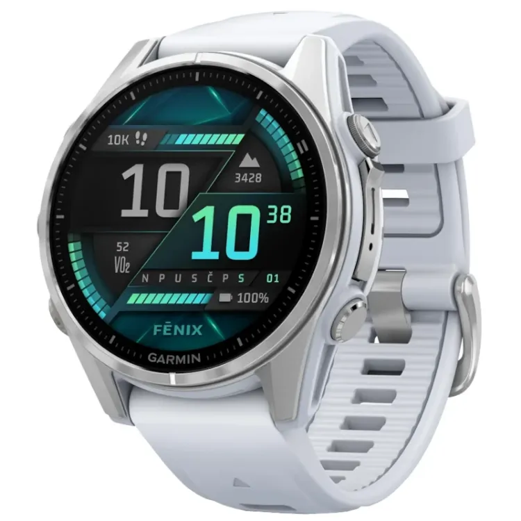 Alles GARMIN pametni sat FENIX 8 AMOLED 43mm Silver Whitestone