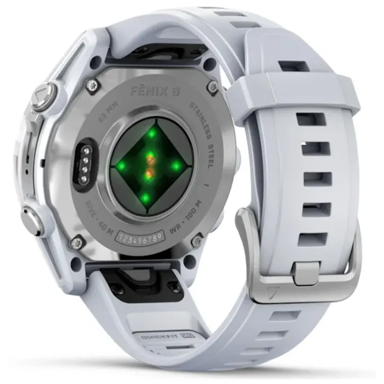 Alles GARMIN pametni sat FENIX 8 AMOLED 43mm Silver Whitestone