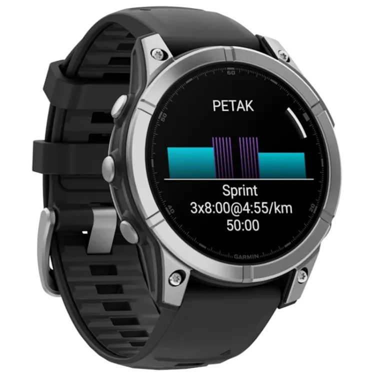 Alles GARMIN pametni sat FENIX E AMOLED 47mm Stainless Steel/Black