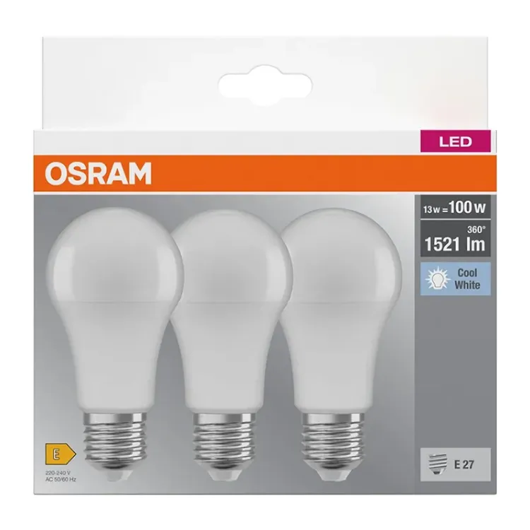 Alles OSRAM LED žarulja BASE CLASSIC A 100 13W 4000 K FR E27 3/1 PAK