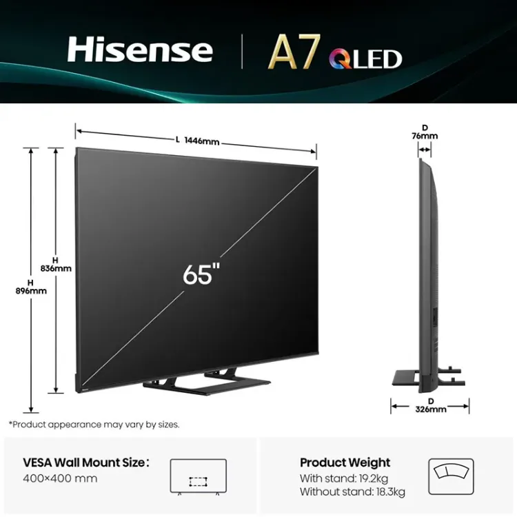 Alles HISENSE Hi-QLED TV 55A7Q