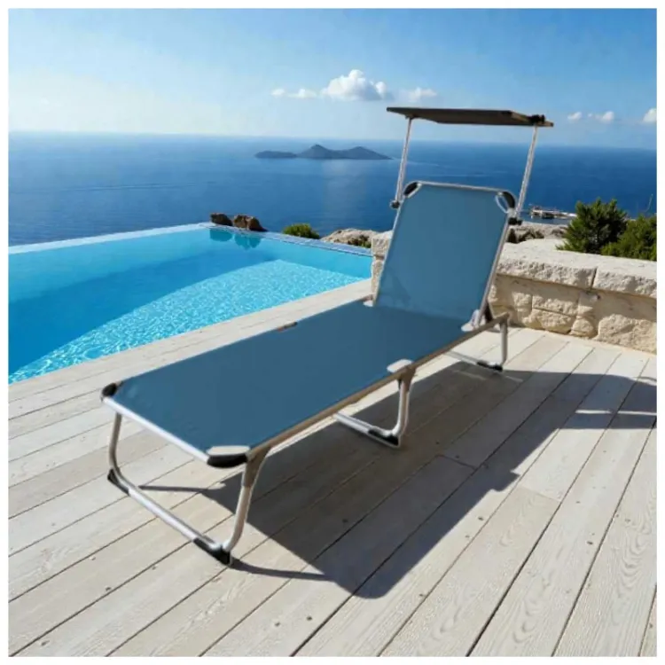 Alles Ležaljka sa sjenilom Etna plava 194 × 60 × 31 cm