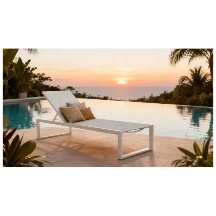 Alles Ležaljka Stil Deneris bijela 198x65x34 cm