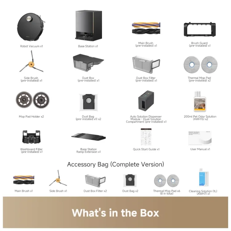 Alles DREAME usisavač robotski X60 Ultra Complete crni