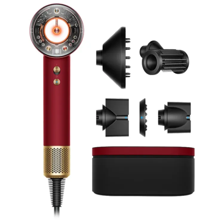 Alles DYSON sušilo za kosu Supersonic Nural HD16 Red Velvet/Gold Straight+Wavy