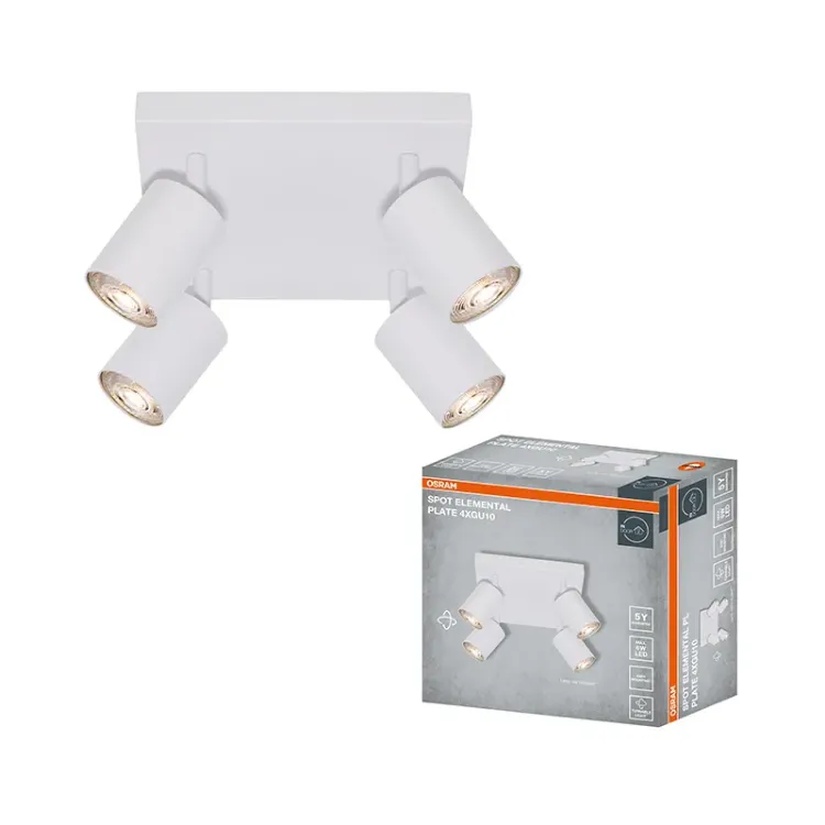 Alles OSRAM svjetiljka stropna SPOT Elemental 4x GU10 Plate
