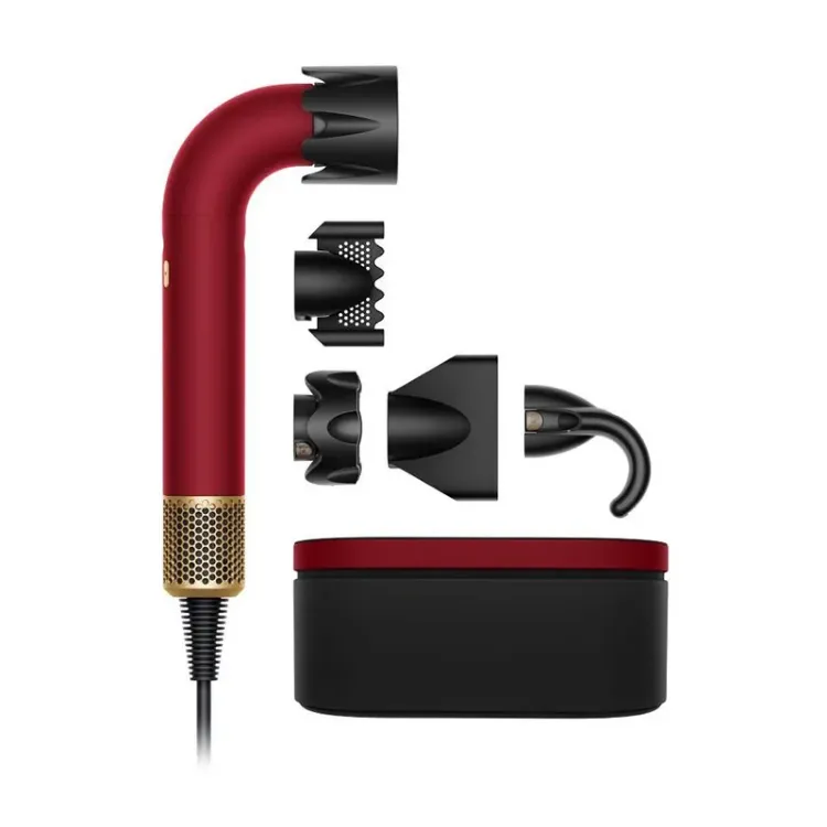 Alles DYSON sušilo za kosu Supersonic r HD17 Red Velvet / Gold Straight + Wavy