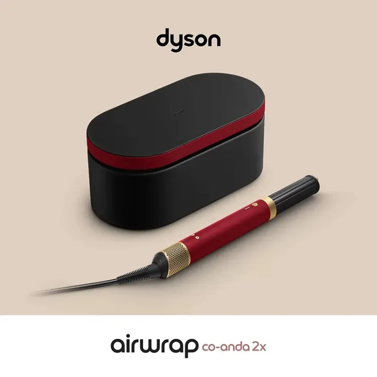 Alles DYSON stilizator za kosu Airwrap Coanda2x Red Velvet/Gold Straight + Wavy