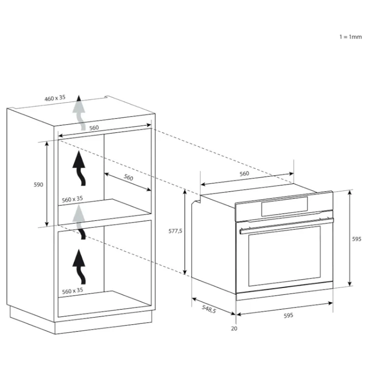 Alles CANDY pećnica ugradbena F IDC N100