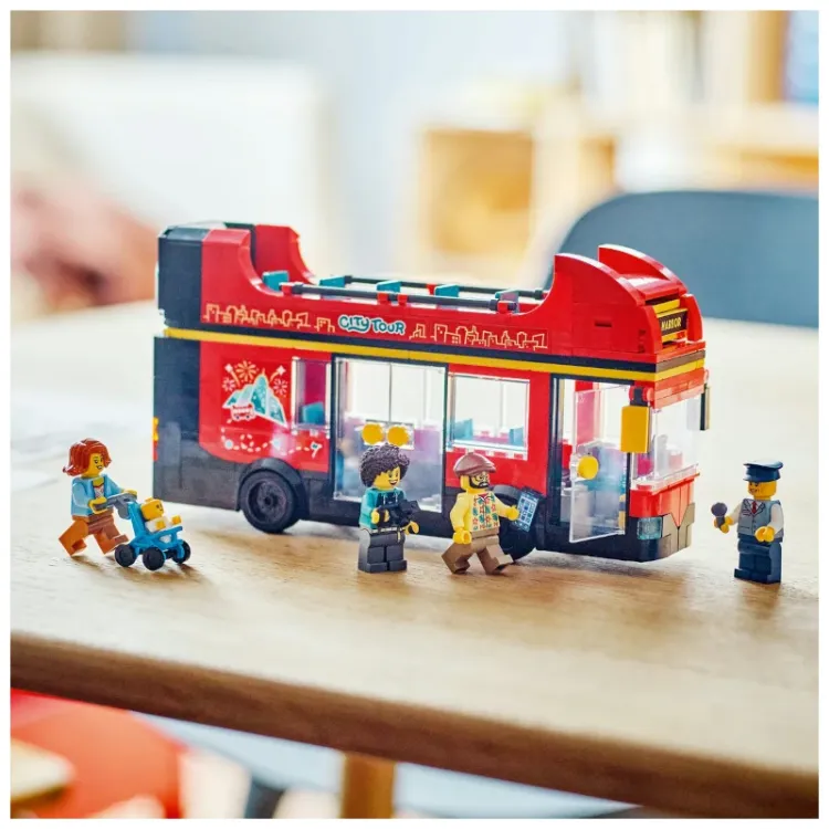 Alles LEGO CITY crveni turistički autobus na kat