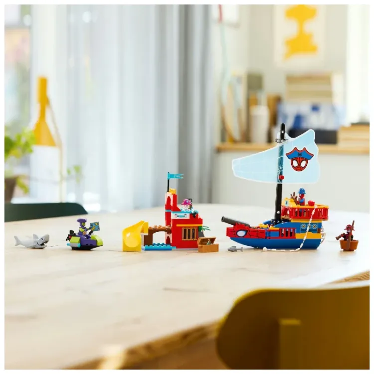 Alles LEGO MARVEL piratski brod tima Spidey
