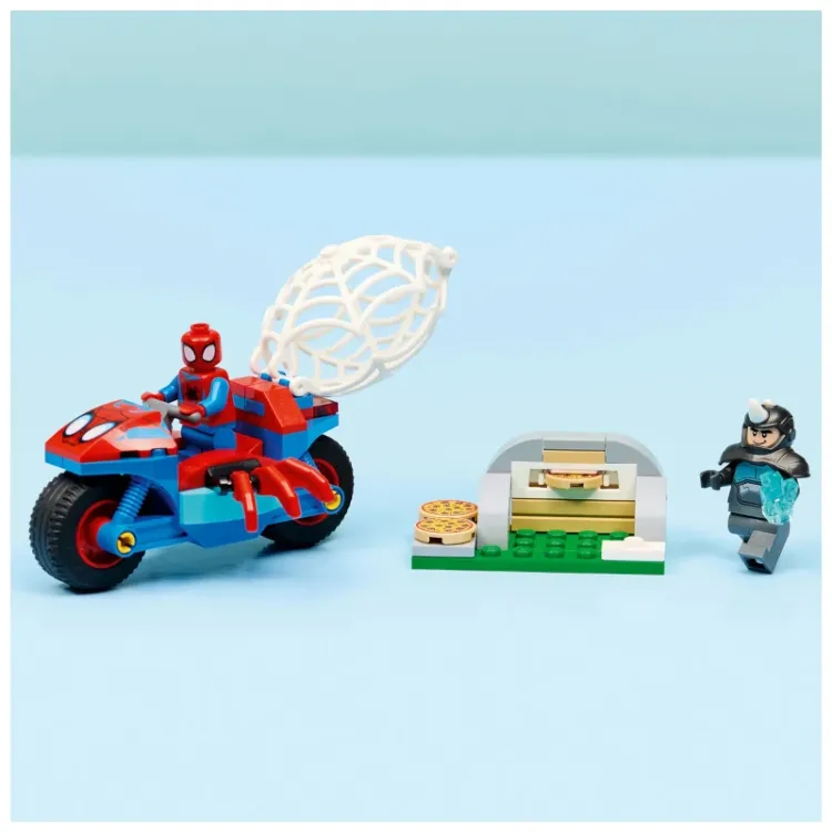 Alles LEGO MARVEL Spidey na motociklu protiv Rhina