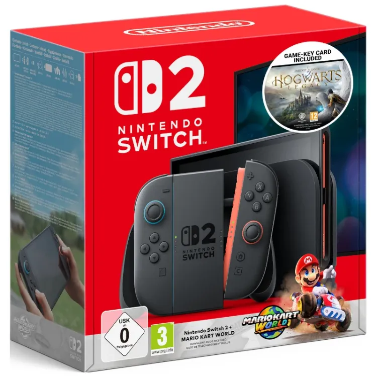 Alles NINTENDO konzola Switch 2 + Mario Kart World i Hogwarts Legacy