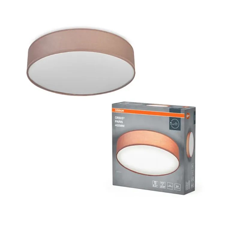 Alles OSRAM plafonjera Orbis Paris 400mm 2x E27 smeđa