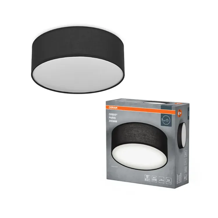 Alles OSRAM plafonjera Orbis Paris 300mm 1x E27 crna