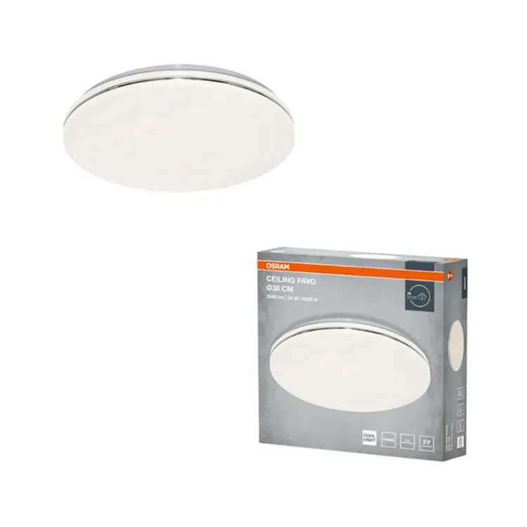 Alles OSRAM LED plafonjera CEILING PAVO ROUND 24 W 4000K