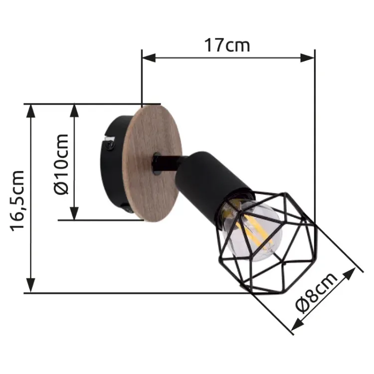Alles GLOBO zidna svjetiljka XARA I 54802S-1H