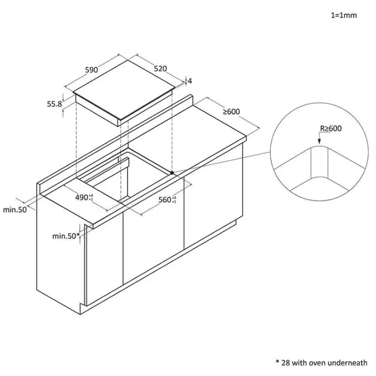 Alles CANDY ploča ugradbena CTP643C/YEP