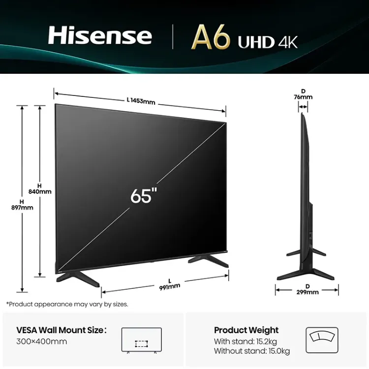 Alles HISENSE TV 65A69Q