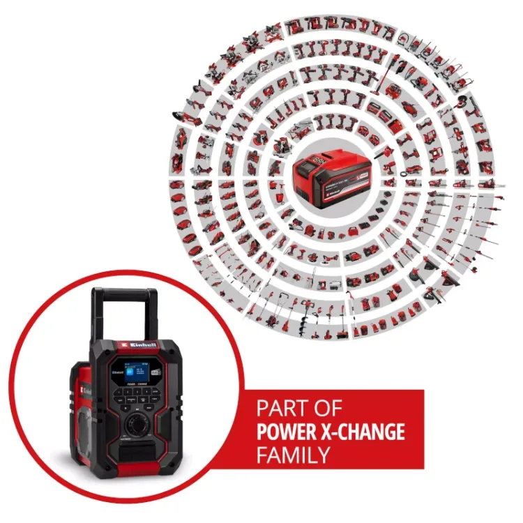 Alles EINHELL radio akumulatorski TE-CR 18 Li DAB+/FM/BT - Solo