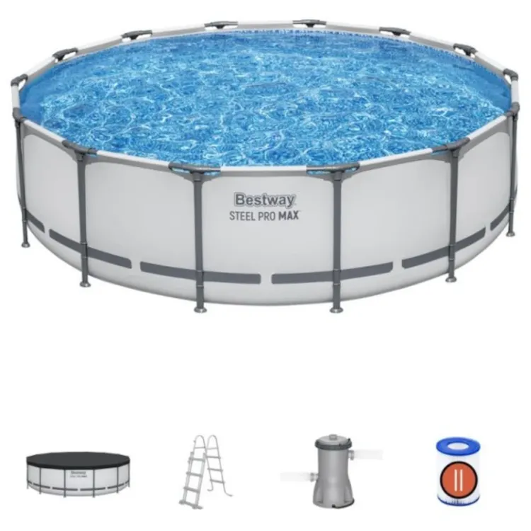 Alles BESTWAY bazen Steel Pro MAX 427x107 cm pumpom tvrda stijenka 56950