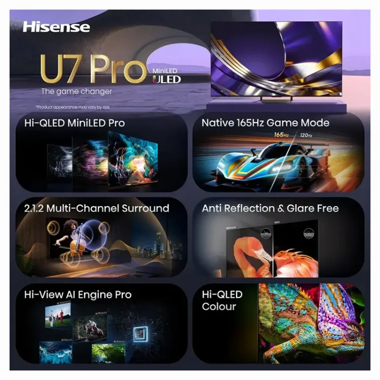 Alles HISENSE ULED TV 75U7S PRO