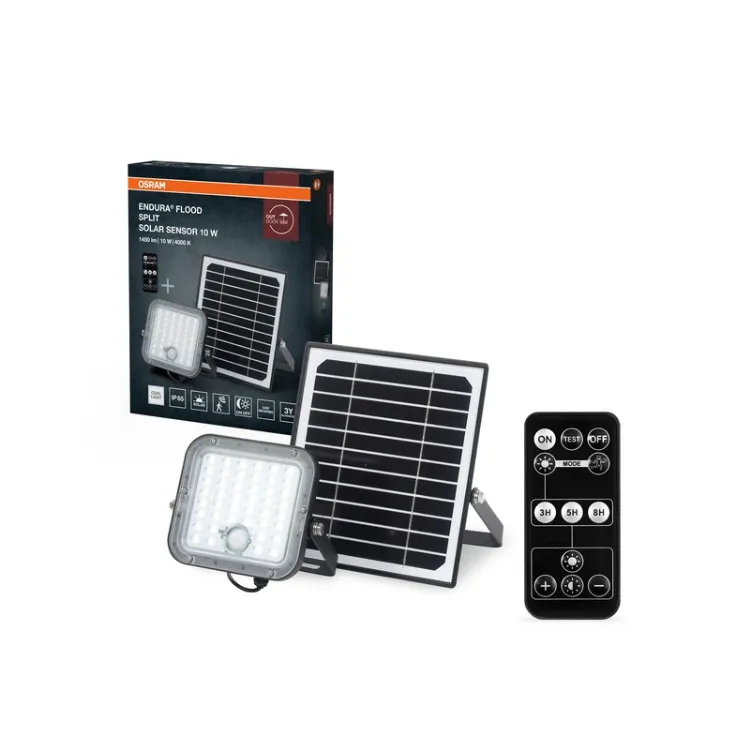 Alles LEDVANCE LED reflektor ENDURA FLOOD SPLIT SOLAR SENSOR 10W 840 REMOTE CONTROL