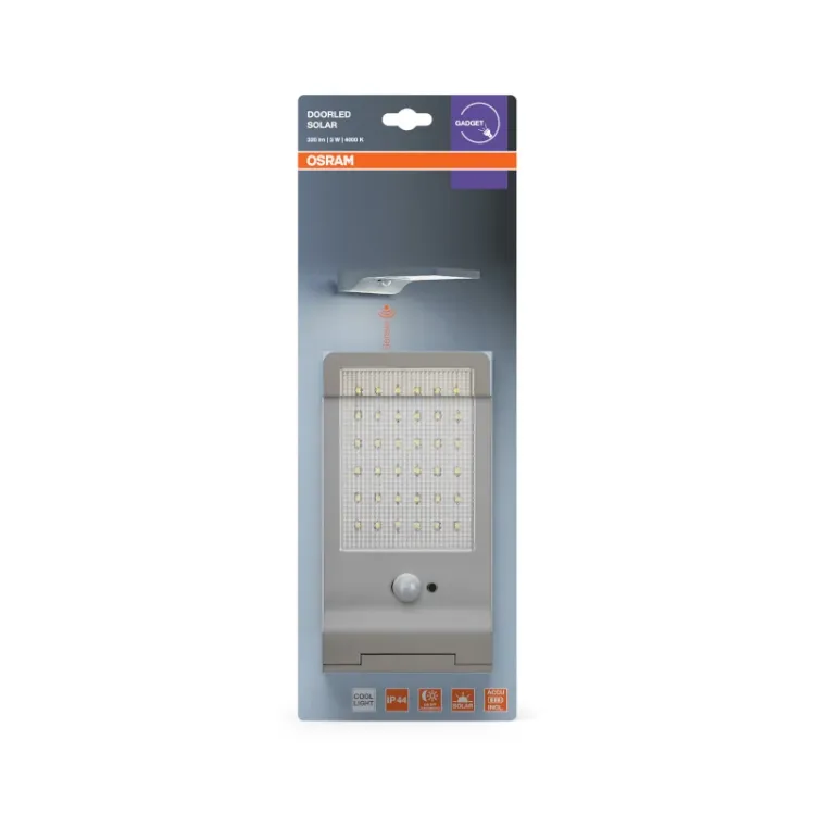 Alles LEDVANCE LED zidna svjetiljka DOORLED SOLAR SENSOR 4000K SILVER