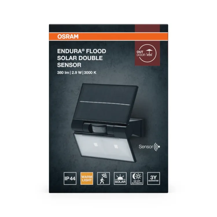 Alles LEDVANCE LED reflektor ENDURA FLOOD SOLAR DOUBLE SENSOR
